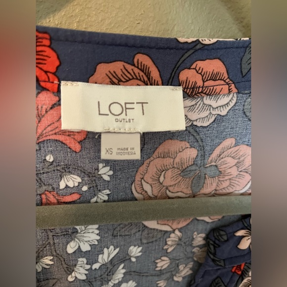 LOFT OUTLET Flower Print Short Dress - Picture 6 of 16